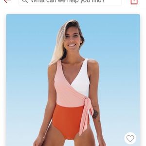 Cupshe tie waist flattering one piece